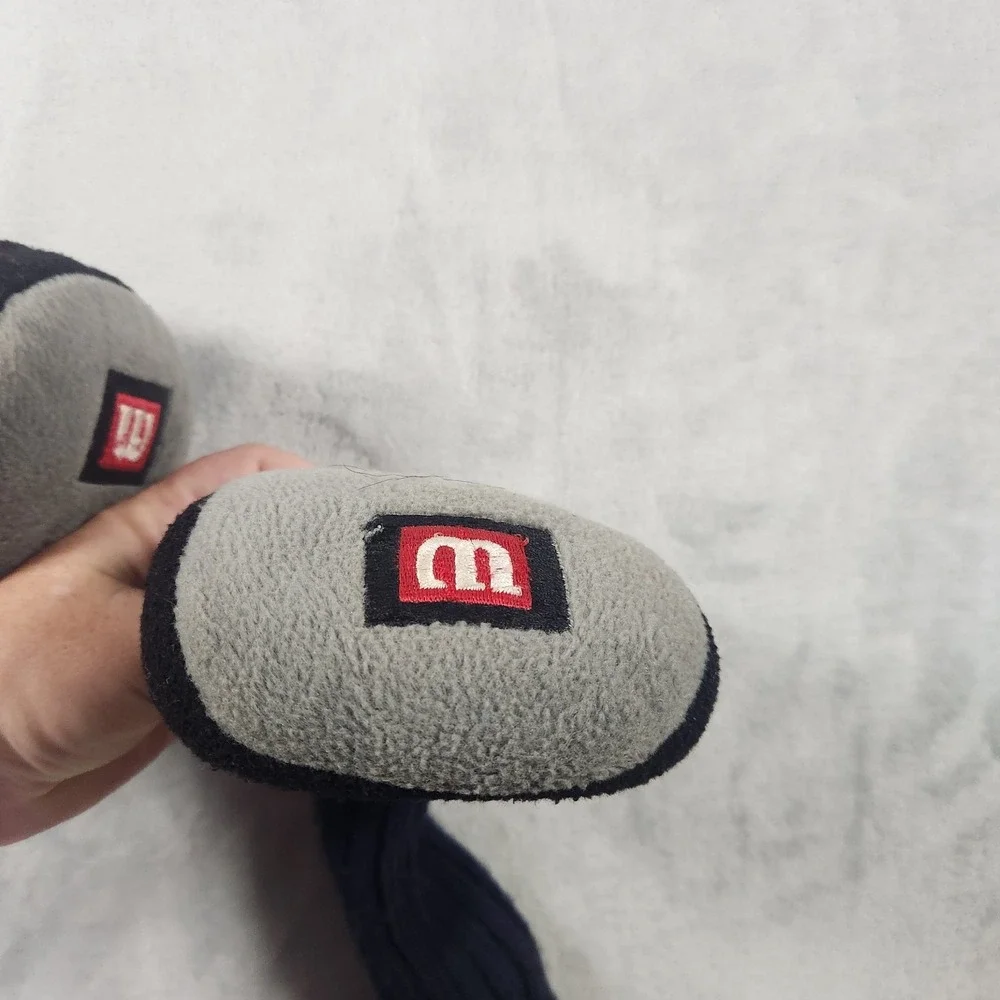 Wilson Grey Black 3 & 5 Wood Fur Fuzzy Sock Golf Head Covers VTG‎